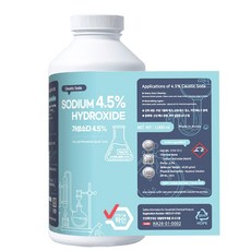 유니케미칼 가성소다 4.5% 수용액 수산화나트륨 배수구 하수구 클리너 기름때 제거 1리터, 1개, 1L