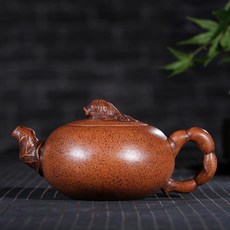 宜興紫砂壺 原礦綠泥 清水泥 金魚壺 養過老壺, 清水泥 養過金魚壺 310毫升, 1個