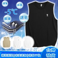 涼感網眼運動背心男 - 時尚潮流、速乾透氣排汗健身寬肩大圓領上衣