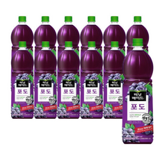 미닛메이드 포도 12페트 (), 1.5L, 1개