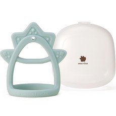 그린핑거 베베그로우 베어 손목 치발기, 치발기 + 케이스, (ONE COLOR)MI(민트색상), 1세트