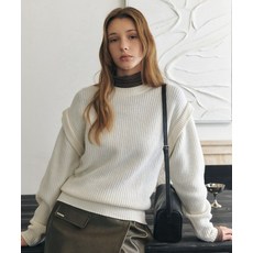 ARTID 메리노울 소매 포인트 니트_IVORY