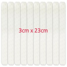3M 욕실 화장실 미끄럼방지 논슬립 패드 3cm x 23cm 10장, 투명
