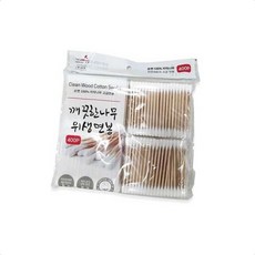 청결면봉 메이크업면봉 위생 400p 나무 화장 아기 정밀 코튼, 기본