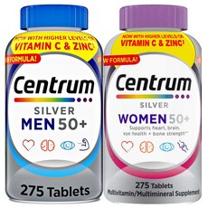 센트룸 50+실버 포맨 + 우먼 대용량 275정 [ 1+1=2병세트], 우먼+맨, 1개