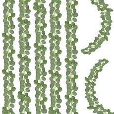 ECLATIS 유칼립투스 화환 인공 잎 테이블 녹색 화환 덩굴 웨딩 파티 벽난로 침실 벽 방 장식용 4개 289035, ECLATIS 유칼립투스 화환, 인공 잎 테이블 녹색