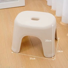 家用加厚塑膠矮凳兒童小板凳浴室孕婦成人老人洗澡換鞋防滑墊, 淺灰白2把【承重超350斤】