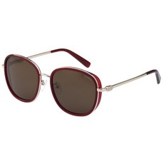 Salvatore Ferragamo 紅色配金色偏光墨鏡太陽眼鏡 SF848SPK