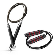 WIZ-MAX SPORT Wiz Max Plus跳繩+挑戰軸承跳繩, 黑色