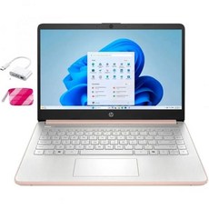HP 14인치 노트북 HD 디스플레이 인텔 코어 i3-1215U 8GB RAM 256GB SSD UHD 그래픽 윈도우 11 홈 인 S 모드 내추럴 실버 14-dq, 16G/128GB UFS+128GB MSD, Rose Gold