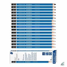 더캔보 마스 루모그라프 제도연필 100-B 12개입 부드러운연필