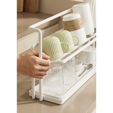 BEST-BB 컵 정리대, 1개, 화이트