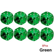 DSYCAR 8PCS 알루미늄 먼지 자전거 트럭 커버 MOTOCYCLE 자동차 공기 줄기 밸브, Gr n 8Pcs