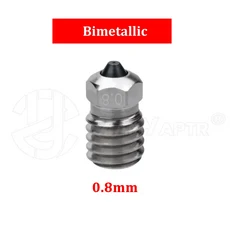 Bambu X1/P1 시리즈 황동 경화 강철 바이메탈 노즐 Hotend 용 고유량, 04 0.8mm bimetal nozzle, 03 3 pcs