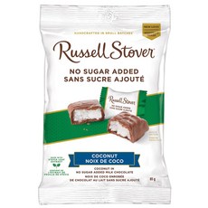 【義班迪】加拿大代購 Russell Stover 生酮低碳無糖低脂巧克力，多種口味（榛果、椰子、焦糖），無糖低碳健康零食, 1個, 椰子夾心coconut