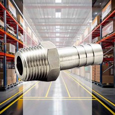 스텐나사호스니플 VHN0408 0.5 8 수나사바브커넥터 수도배관부속품 니쁠에어관연결부속 고압호스니플 에어건연결부속 배관부속자재