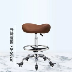 높은의자 키다리 높이조절 원목 키높이의자 다이닝 식탁, D. 브라운 뒷받침 + 페달 50-70 잠금 휠