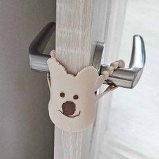 문닫힘 손끼임 방지 문틀보호 방문실리콘 문잠김방지 문닫힘방지, 1개, 크림