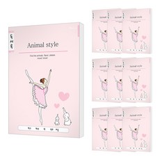 클라리온 16매 초등노트 독서록 노트 독서 기록장, 10개, A 핑크발레