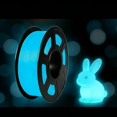 빛나는 PLA 3D 프린터 필라멘트 1.75mm 고휘도 야광 250G 스풀 노란색, 02 PLA glow blue