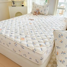 희요 누빔 매트리스 커버 이중 거즈 침대커버