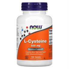 (2개) 나우푸드 엘시스테인 500mg 100정, 2개