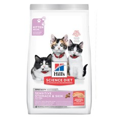 Hills 希爾思 SD 貓 幼貓 敏感胃腸與皮膚 鮭魚 飼料, 1個, 3.5LB／1.58kg, 1.58kg, Sensitive Stomach & Skin