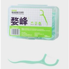曼峰 雙線牙線棒, 1個, 1個裝