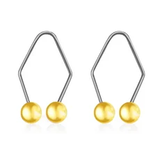 쿠쿠스토어 딤플 트레이너 얼굴 메이커 도구 미 착하기 쉬운 1 쌍, 02 gold