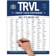 스탬프 마이 패스포트 월드 트래블 버킷 리스트 포스터 - 여행자를 위한 196개 목적지 체크리스트 인터랙티브 트래커 월 아트 & 선물 액자 없음 인쇄물현대 네이비 11x14인치, Navy, 14"L x 11"W