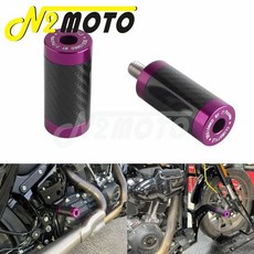 크래시 슬라이더 오토바이 고속도로 라이더 낙하 방지 가드 프레임 엔드, 2. Purple