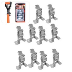 아이베란다 공구걸이 후크 빗자루 삽 걸이 10개, 1세트, 실버