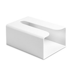 玩美 無痕壁貼紙巾盒 免釘免鑽 多功能收納 適用多種牆面 抽取式設計, 白色