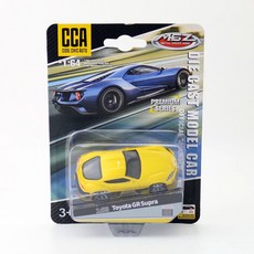 台灣出貨模型 CCA 1/64 雷克薩斯 合金車模 玩具車 汽車模型 收藏 耶誕節禮物 新年禮物, 32豐田Supra-黃色, 1個