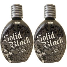 태닝 로션 크림 2 Millennium SOLID 블랙 100X 브론저 Dark Tan Bed Lotion, 400ml