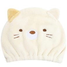 캐릭터 수건 모자 스미코 매력적인 고양이 고양이 푹신한 목욕 성인 소녀, 상세페이지 참조, 1개