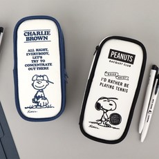 피너츠 스누피 75주년 빈티지 라인 펜 파우치 (2 option), 찰리, 찰리, 1개