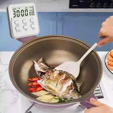 機械式烹飪定時器，黑色，機械響鈴，倒計時學習計時器, 1個, 白色 計時器 /靜音不響, 白色, 靜音不響