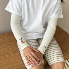 ECLL 국내원단 아동 UV 차단 냉감 쿨토시 사방스판 팔토시