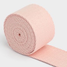 패션스타트 롤 데일리 솔리드 가방끈 웨이빙끈 38mm X 45m, 1개, 연핑크