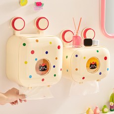 무타공 휴지걸이 휴지케이스 벽결이 수납함 방수휴지걸이 젖지않는휴지, 1개, 1단