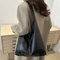 대형 숄더백 가죽 여성가방 지퍼형 사계절용 자석 서류 노트북 여자 여행가방