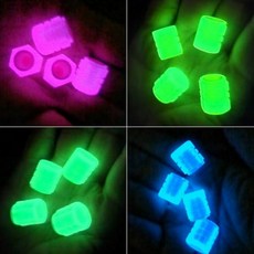 자동차 타이어 야광 밸브캡 공기 마개 4P, 그린4P, 그린4P