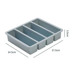 4칸 대형 실리콘 얼음틀 뚜껑 포함 실용적이고 쉽게 가능 가정용 및 상업용 위스키 롱 아이스 큐브 몰드 신, 05 파란