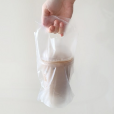 생활을그리다 무지 비닐 컵캐리어 1구, 3세트, 200개
