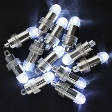 10-50개 풍선 배터리 비 깜박이 미니 LED 조명 종이불 꽃 파티 방수 잠, 20pcs, White