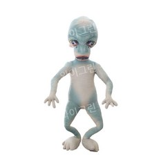 외계인 인형 봉제 장난감 베개 귀여운 모래 조각 인테리어 소품, 1미터, 미친 외계인, 1개
