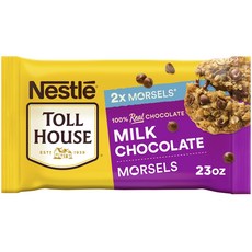 네슬레 톨 하우스 밀크 초콜릿 모셀 652g Nestle Toll House Milk Chocolate Morsels Chocolate Chips Baking Chips, 1개