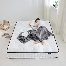 상일리베가구 카이 단단한 하드 본넬 침대 매트리스 K, 화이트, 210mm