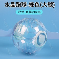 亞克力倉鼠跑球 綠色大號 直徑20cm, 1個, 倉鼠跑球 綠色大號 直徑20cm
